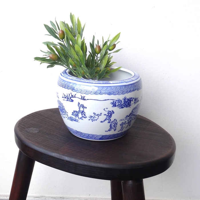 楽天市場】火鉢 水鉢 鉢カバー プランタカバー 和モダン 和雑貨