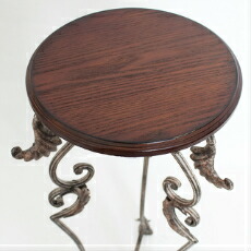 楽天市場】花台 台 サイドテーブル おしゃれ アンティーク 木製天板