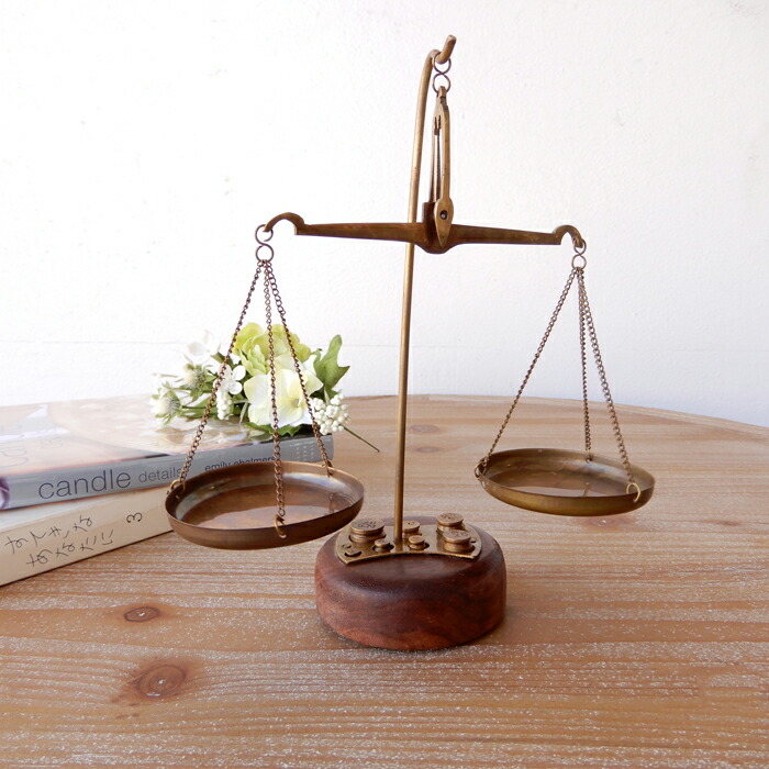 真鍮？ アンティーク 天秤 バランススケール 高さ約60cm 楽天市場