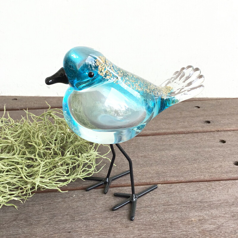 淡*雪様 極楽鳥 アートオブジェ ガラスケース付き 淡*雪様 極楽鳥