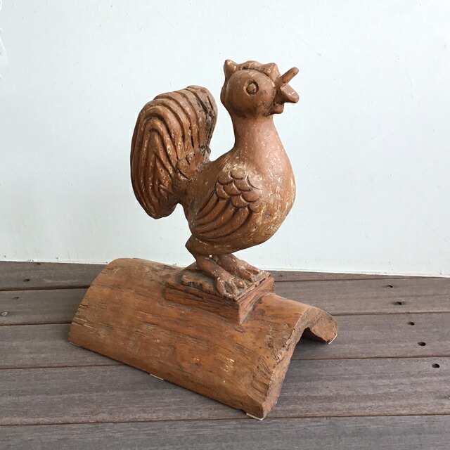 木彫りの鶏
