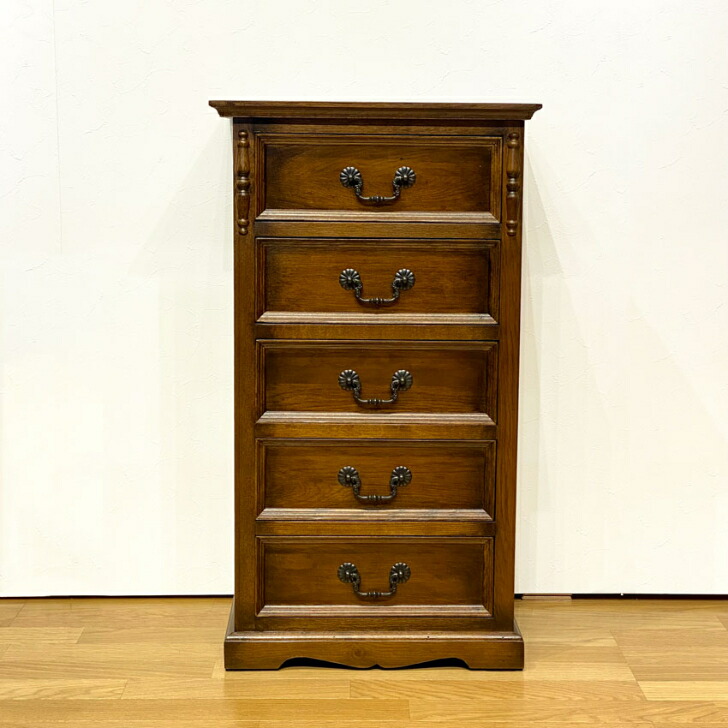 楽天市場】チェスト サイドチェスト 5段チェスト 高さ80 クラシック