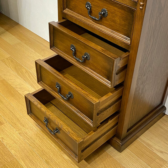 楽天市場】チェスト サイドチェスト 5段チェスト 高さ80 クラシック