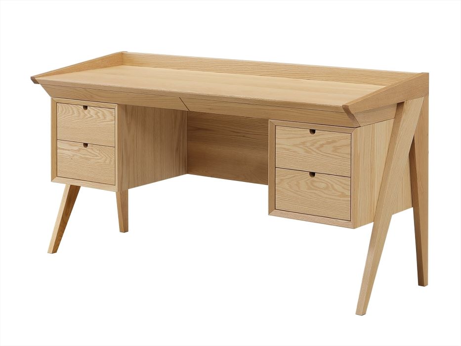 天然木のワークデスク【ハンドメイド家具】 天然木のワークデスク