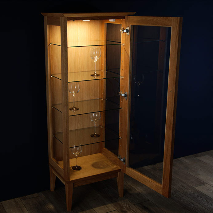 リンホーリン 照明付き 飾り棚 キャビネット キュリオケース