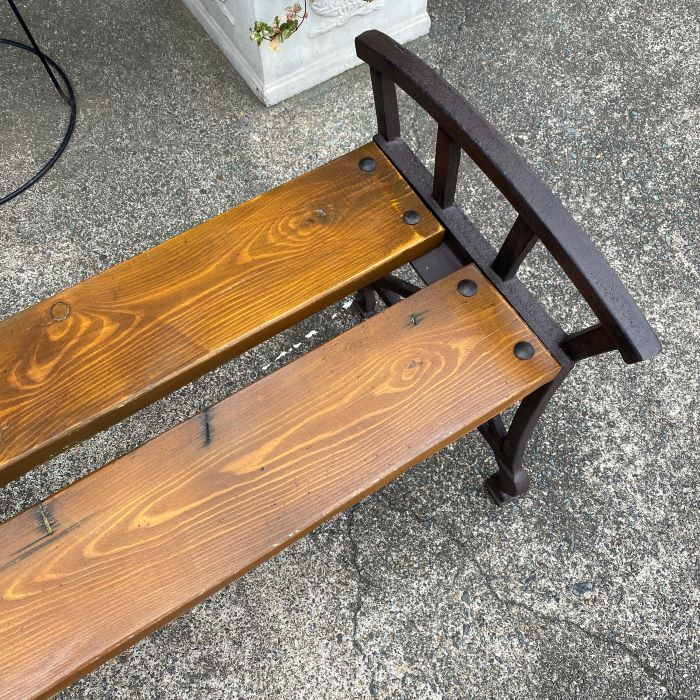 1069 ビンテージ 小振りなベンチ 椅子 イス チェア 古家具 古道具