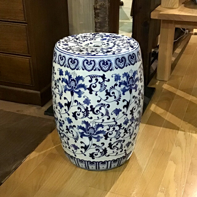 楽天市場】陶器 スツール イス 腰掛け 花台 ガーデンチェア おしゃれ