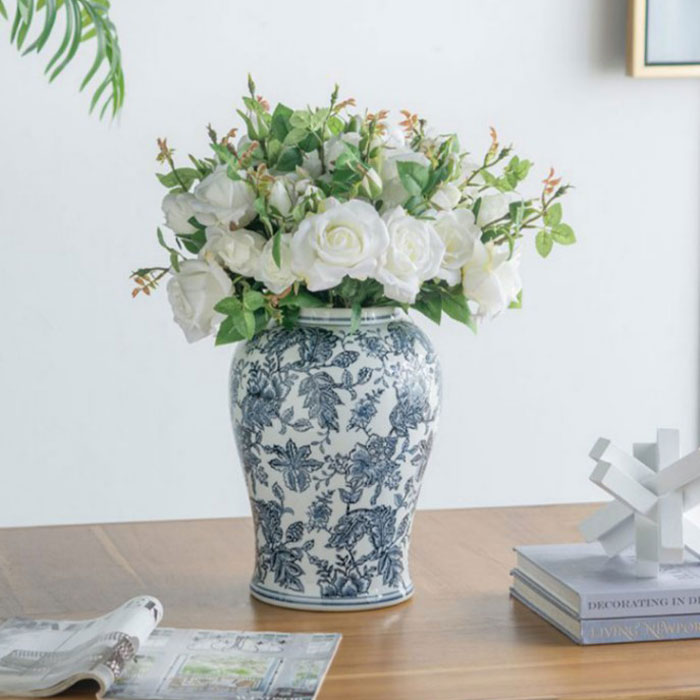 楽天市場】壺 壷 つぼ フラワーベース 蓋付き フタ オリエンタル 置物