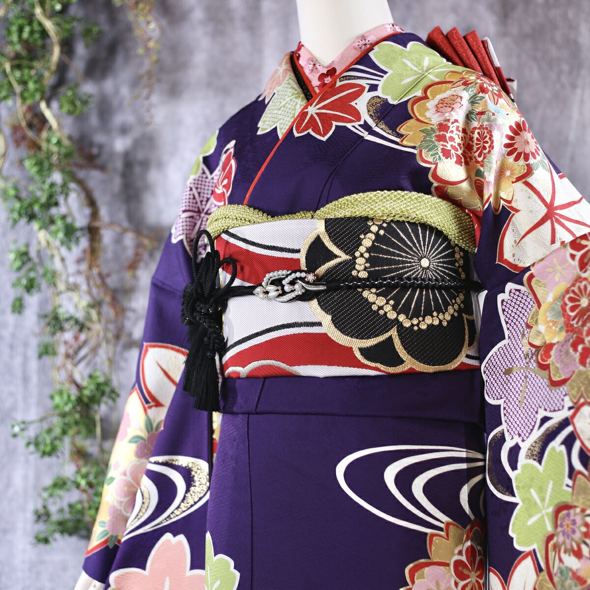 振袖長襦袢正絹古典柄卒業式成人式十三参り