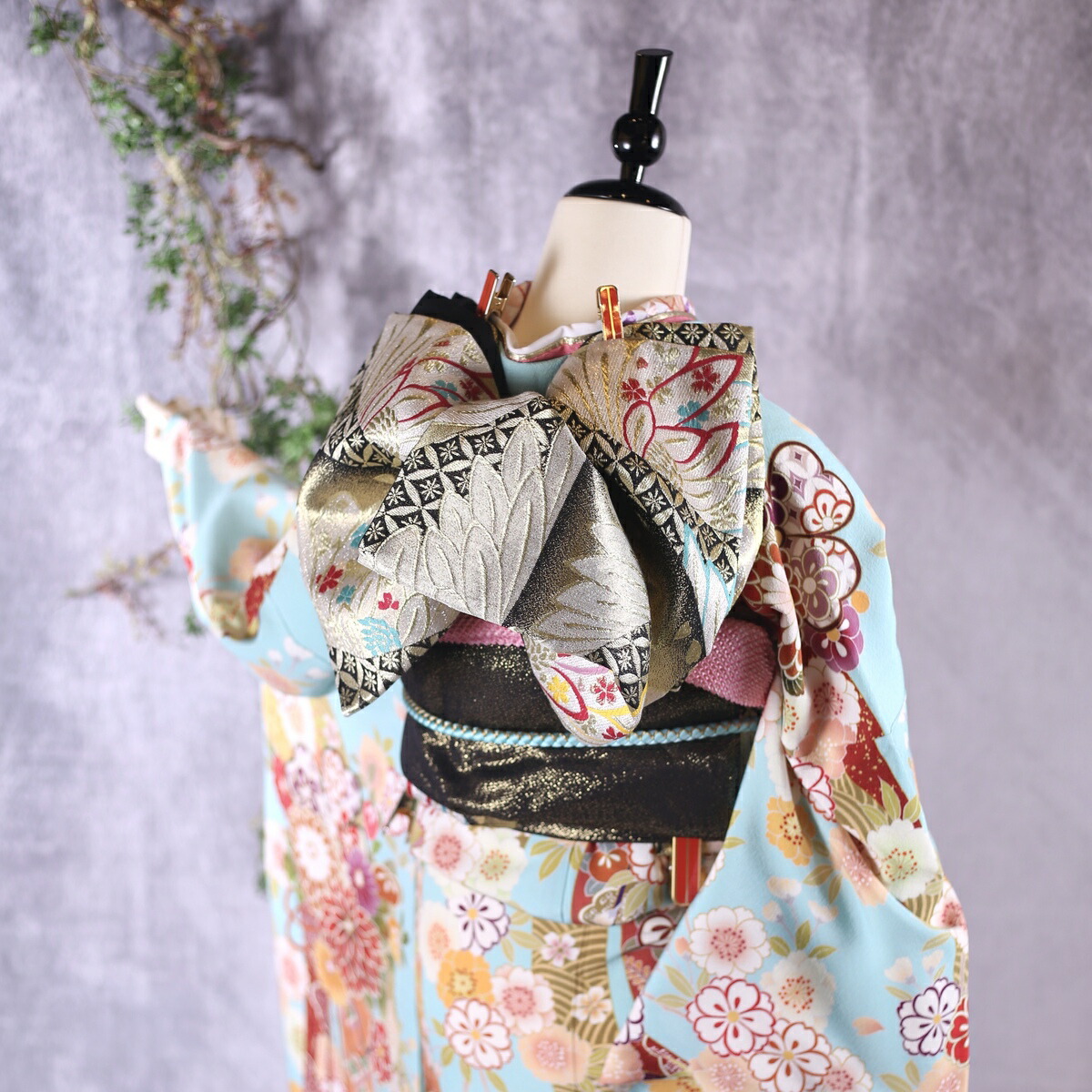 楽天市場】【中古】振袖 6点セット M〜Lサイズ 振袖セット 振袖フル