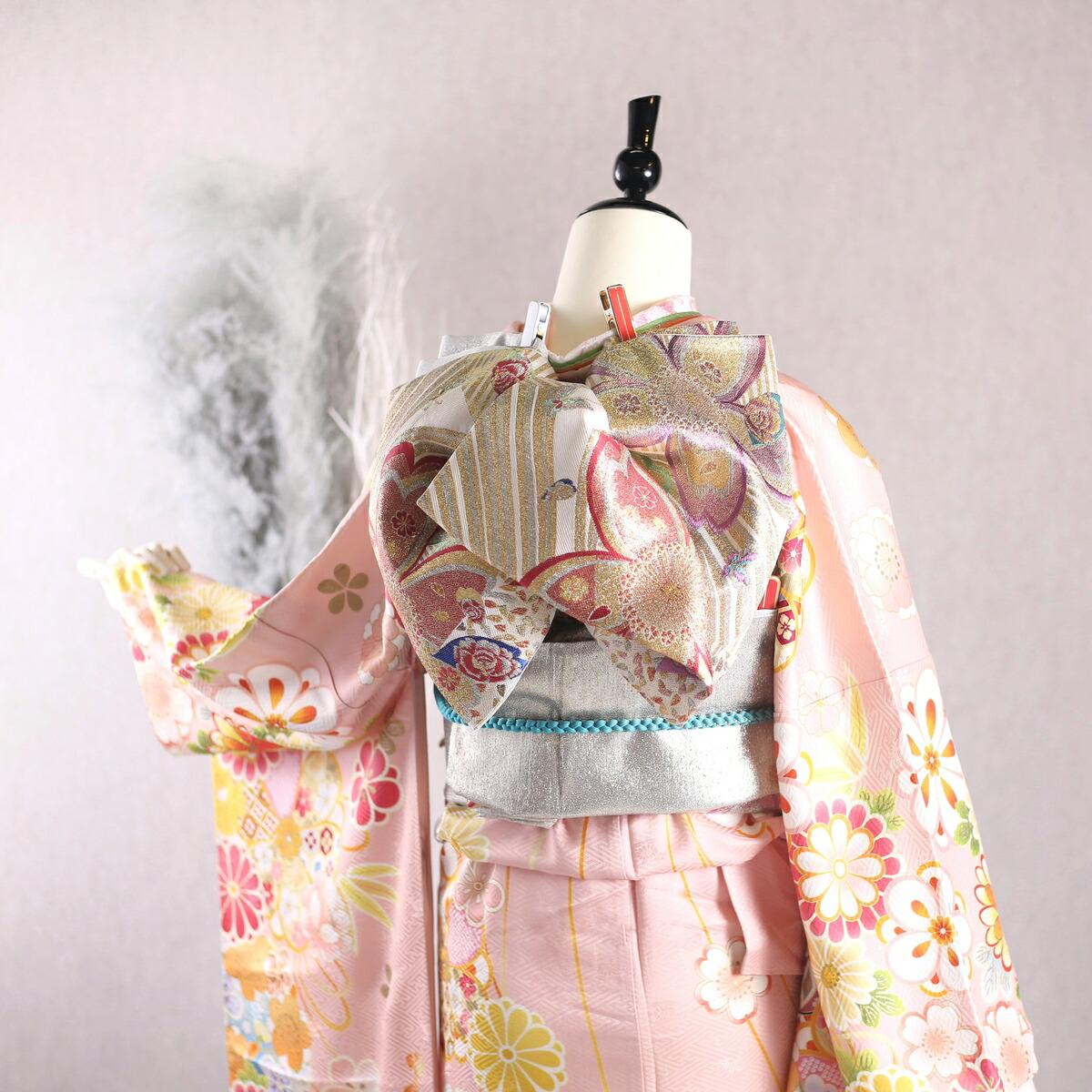 楽天市場】【中古】振袖 7点フルセット Lサイズ 振袖セット 振袖フル