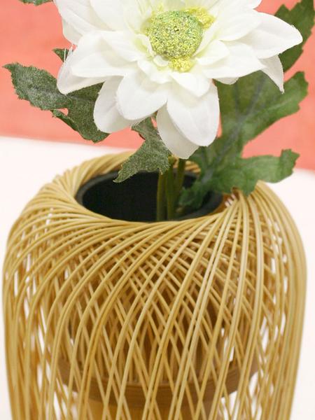 楽天市場】駿河竹千筋細工 花器 華つぼ 静岡県伝統工芸品 伝統工芸士