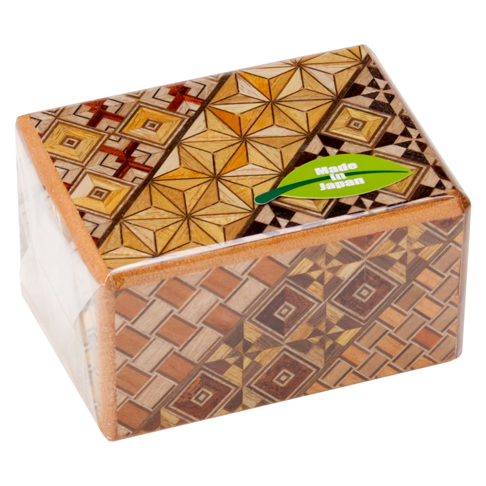 楽天市場】寄木細工 Yosegi-zaiku ミニ秘密箱 2.7寸12回仕掛け 箱根