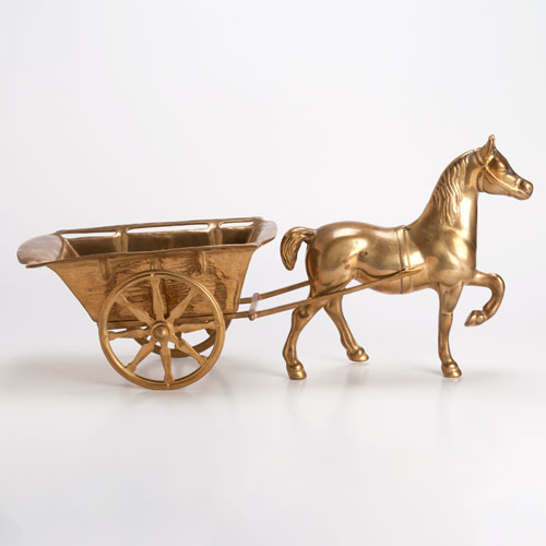 楽天市場】アンティーク置物 馬車 真鍮製 イタリア製 店舗・オフィス