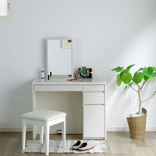 楽天市場】ドレッサー 鏡台 幅90cm コンセント付き シンプル おしゃれ
