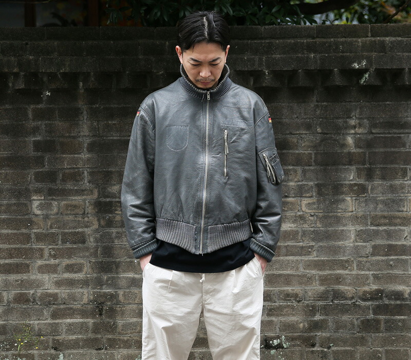 ビンテージ ドイツ軍 Germany フライトジャケット パイロット レザー