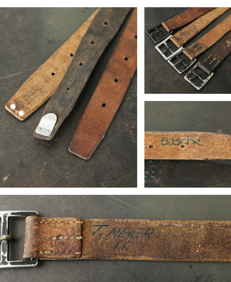 楽天市場】実物 USED スイス軍 M-52 レザーベルト【クーポン対象外