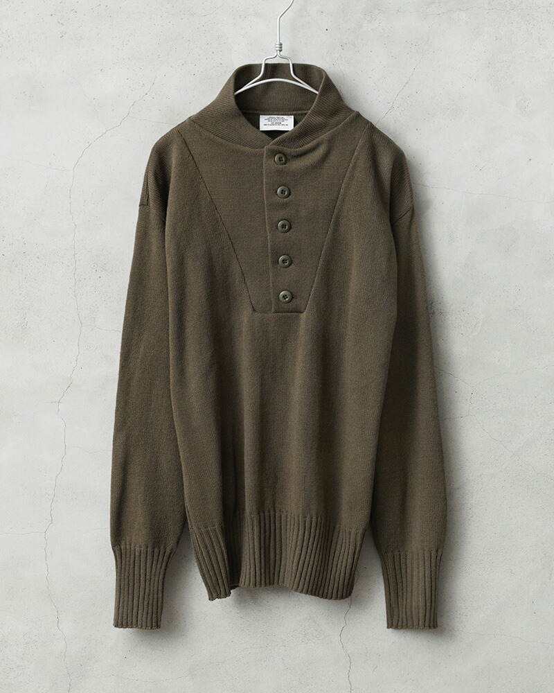 楽天市場】実物 新品 デッドストック 米軍 5ボタン ヘンリーネック