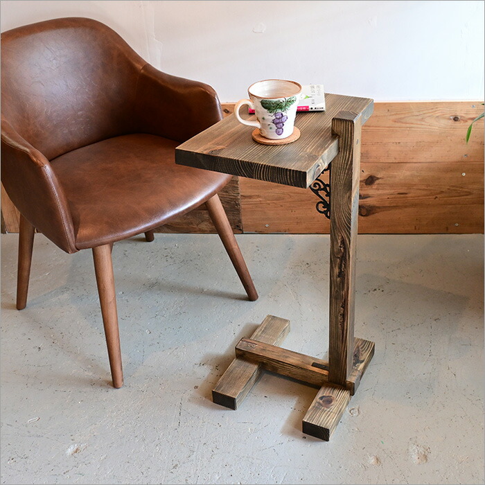 アンティーク木製サイドテーブル花台カフェ古民家 【公式通販】