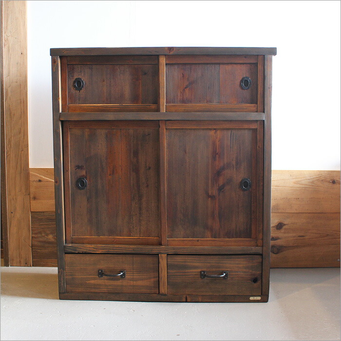 昭和レトロ 小型 高級飾り棚 茶棚 古民家 当時物 送料込 楽天市場