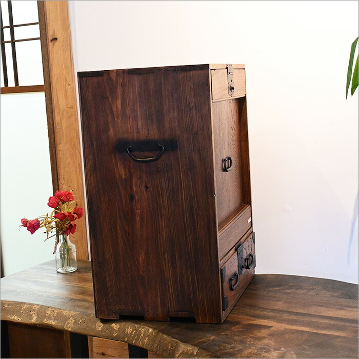 楽天市場】希少 1点物 収納小箪笥 リメイク品 幅43cm 奥行32cm タンス