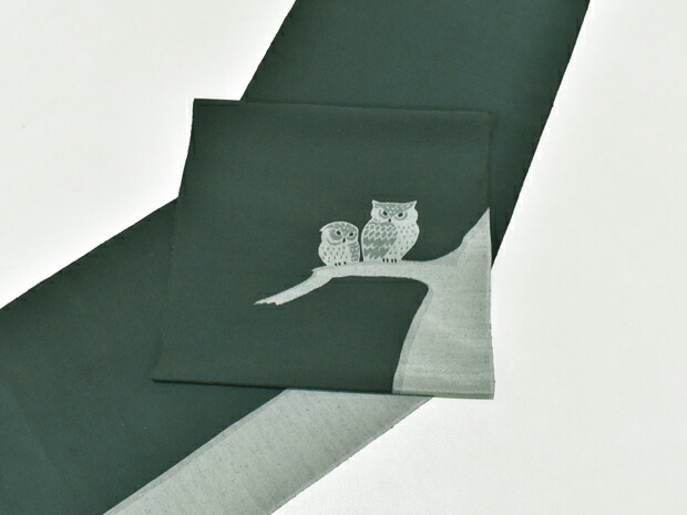 楽天市場】紬帯 九寸名古屋帯 ふくろう＜こだわりの帯 しゃれ物語