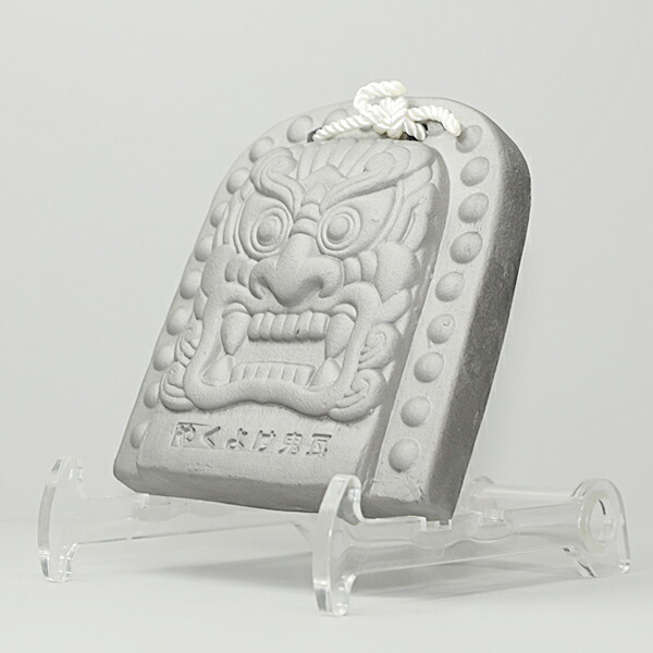 楽天市場】菊間瓦 【古代鬼面】厄除け鬼瓦 鬼の置物 いぶし銀 鬼師