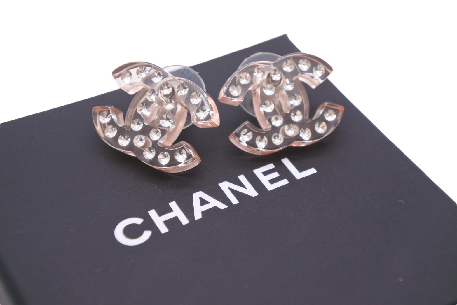 楽天市場】美品 CHANEL シャネル ピアス ココマーク ピンククリア