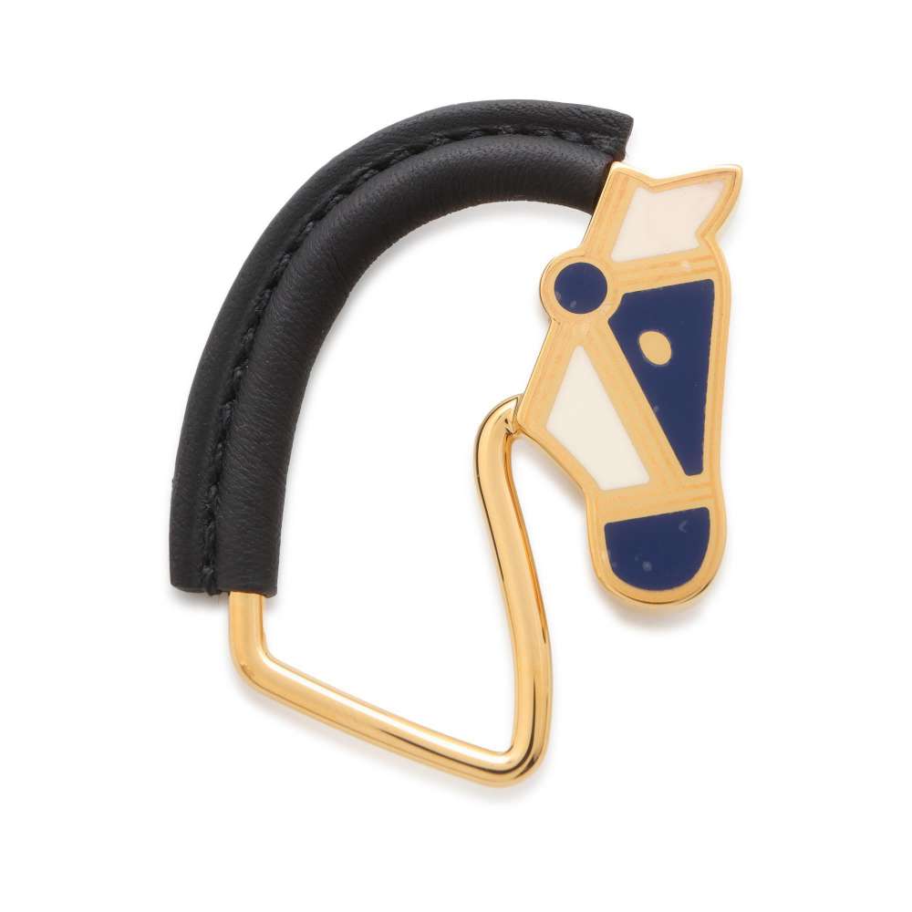 楽天市場】エルメス ブローチ シュヴァル ブラック/ゴールド金具