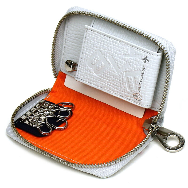 カステルバジャック ピッコロ キーケース 022612 ホワイト