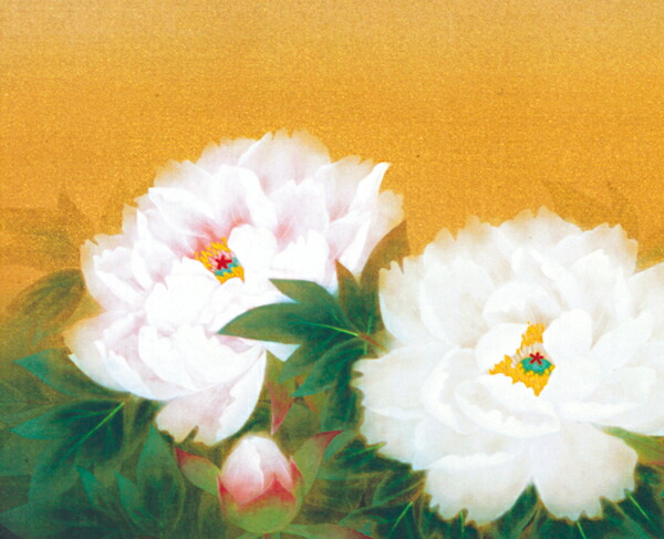 楽天市場】掛け軸 掛軸（かけじく） 牡丹（藤田 真穂） 全国送料無料