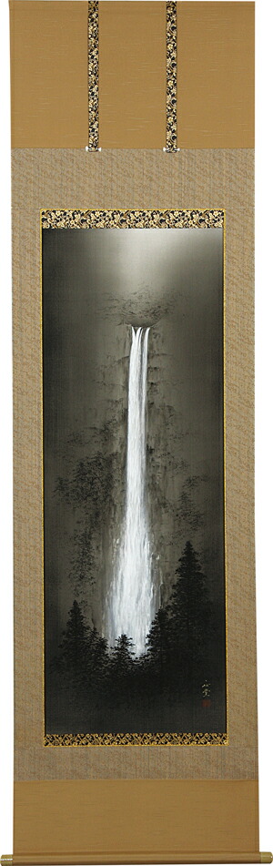 深秋 掛け軸 掛軸 共箱あり 日本画 原画 二重箱 35 深秋 掛け軸 掛軸 共