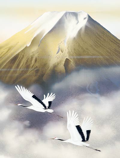 楽天市場】掛け軸 掛軸 富士 金光富士（宇田川 彩悠）全国送料無料無料