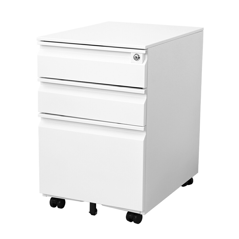 楽天市場】【最大10％OFFクーポン】デスクワゴン 鍵付き サイドワゴン