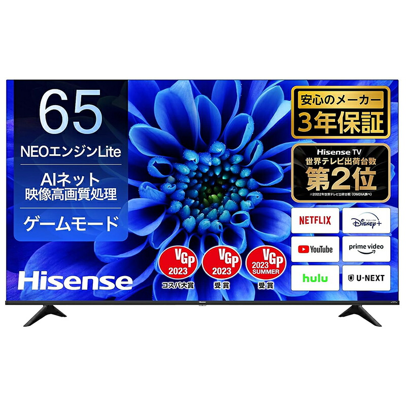 しーHisense 65S6E 65インチ液晶テレビ 本体 65S6E | ハイセンス