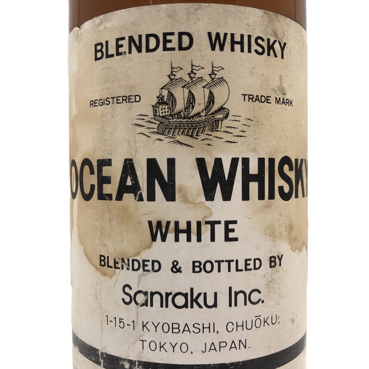 三楽 ウイスキー オーシャンホワイト 30周年 記念ボトル グラス付き