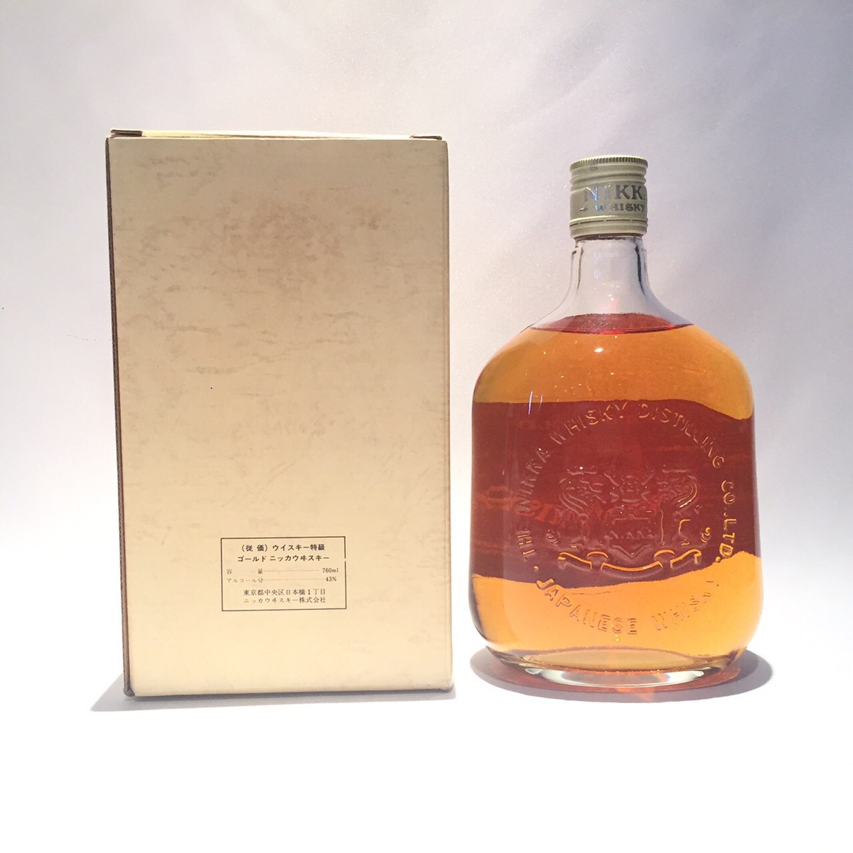 楽天市場】特級ニッカゴールド＆ゴールドNIKKAGOLD＆GOLD43％ / 760ml