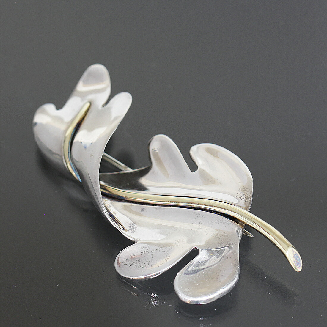 楽天市場】古いティファニー リーフモチーフ ブローチ 925 コンビ