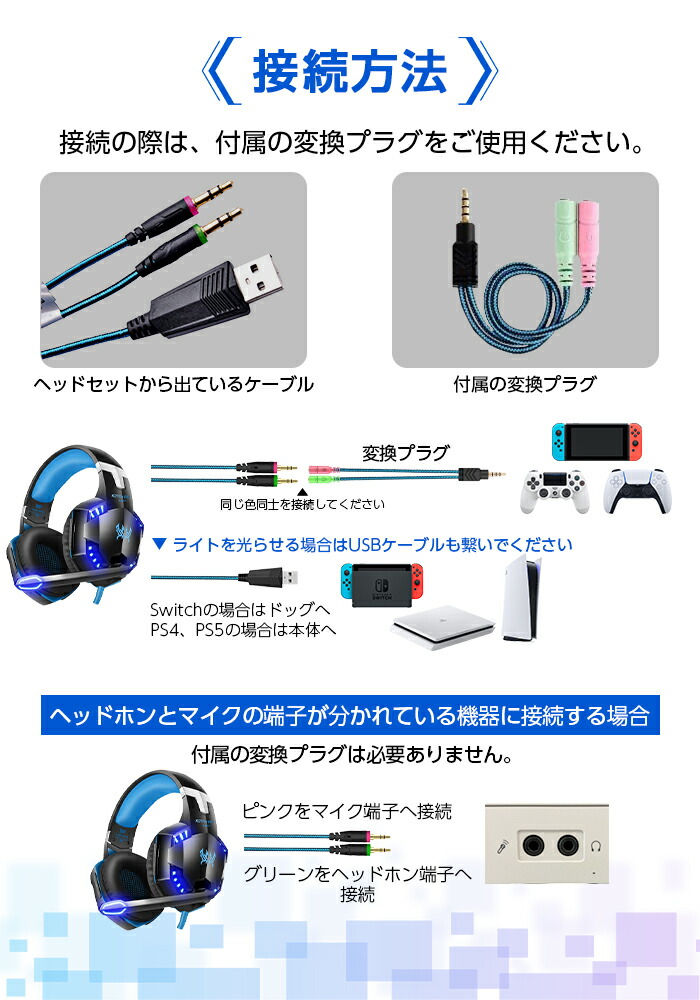楽天市場】【楽天1位】 ゲーミングヘッドセット ボイスチャット ゲーム