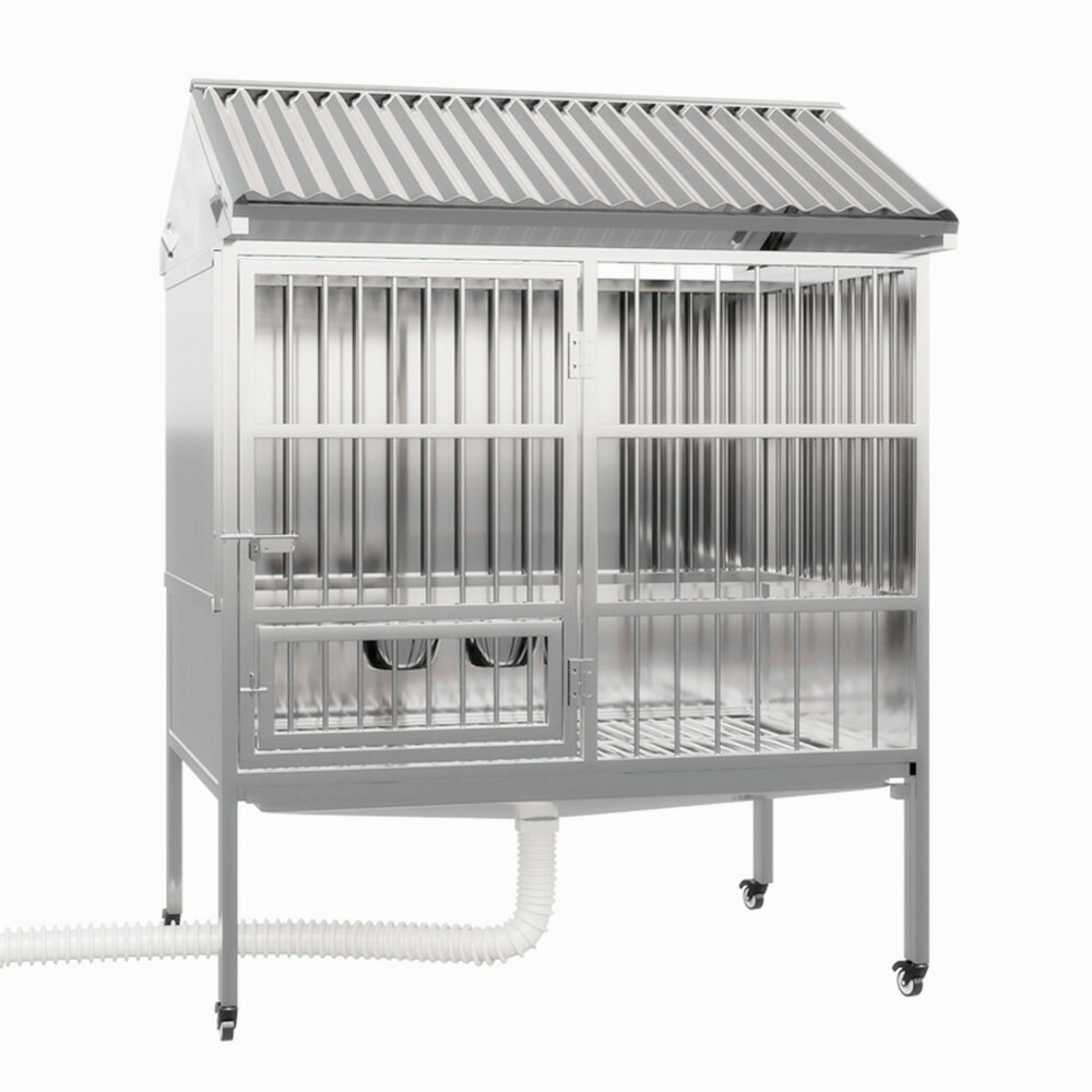 楽天市場】大型ステンレススチール製犬用ケージ、屋外防雨、断熱