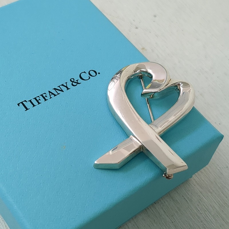楽天市場】Tiffany & Co. ティファニー ラビング ハート ブローチ