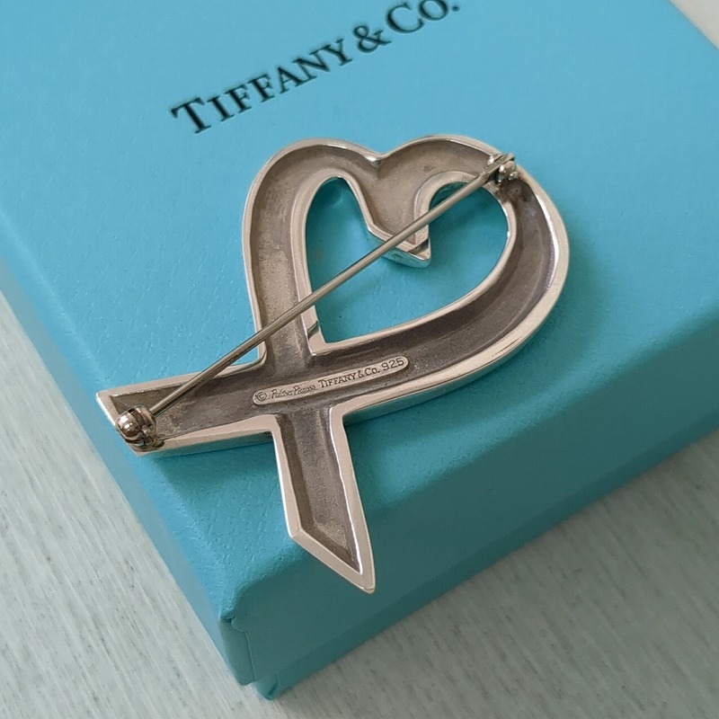 ティファニー ブローチ ラヴィングハート シルバー925 ハート