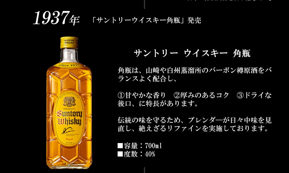 楽天市場】【正規品】SUNTORY'S WHISKY 4本セット サントリー角瓶
