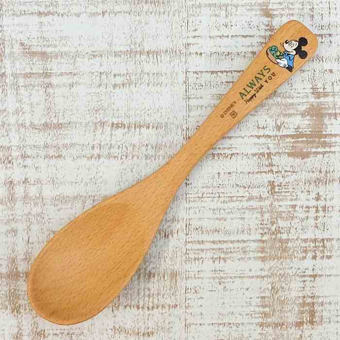 楽天市場】ディズニー 通販 ミッキーマウス 木製 スプーン 17.5cm 無料