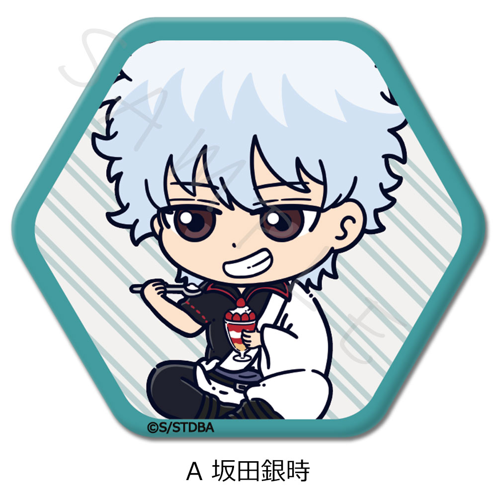 銀魂×earth music&ecologyコラボ 坂田銀時 桂小太郎 缶バッジ 銀魂