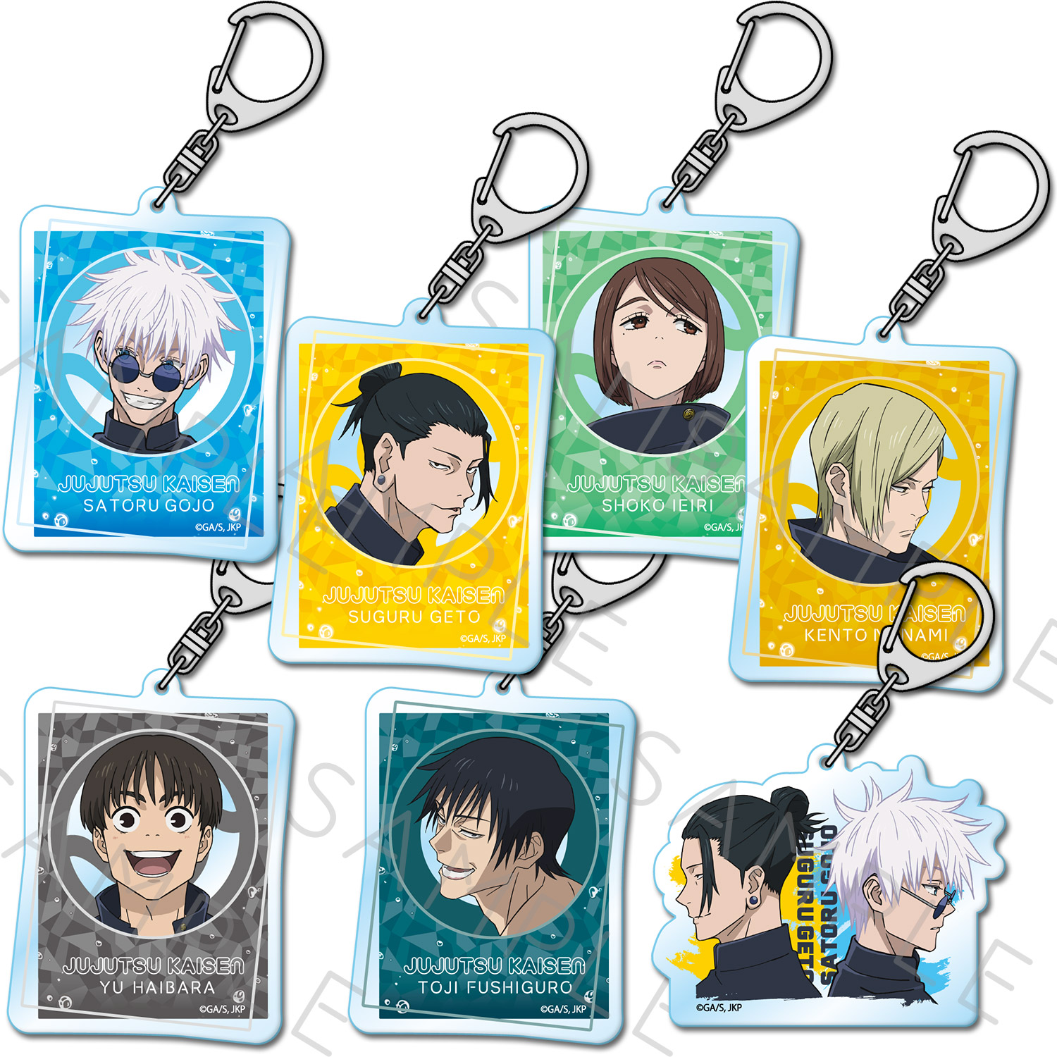 呪術廻戦 五条悟 アクリルスタンド・キーホルダーセット 計7点セット