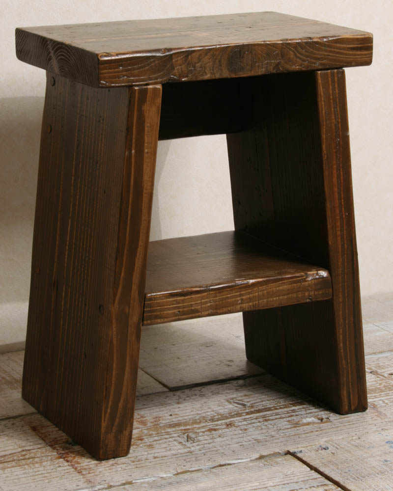 ひ*び様 昭和レトロ 京都ヴィンテージ 踏み台 木製 脚立Fumidai Ste ひ