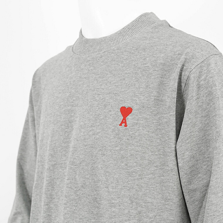 楽天市場】アミ AMI メンズ 長袖Tシャツ UTS200 701 GRIS CHINE グレー