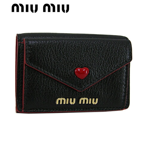 楽天市場】ミュウミュウ MIU MIU レディース 3つ折財布 サイフ 5MH021