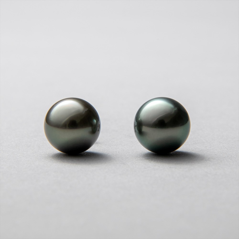 楽天市場】《Tahitian+》 タヒチ黒蝶真珠 ピアス 11mmUP PT900 パール